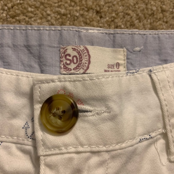 (So Brand) cute white blue and pink anchor shorts! - Picture 3 of 3